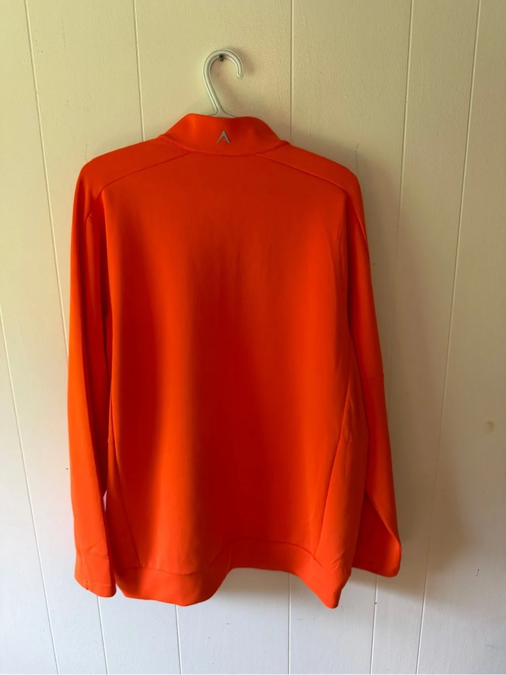 Antigua Bright Orange Men's Quarter-Zip Pullover